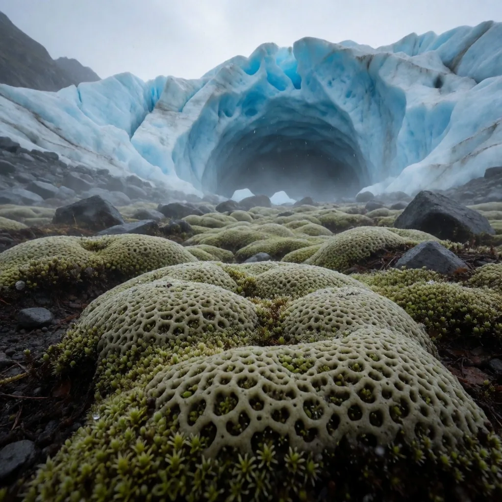Cueva de hielo en el Glaciar Vinciguerra, Ushuaia